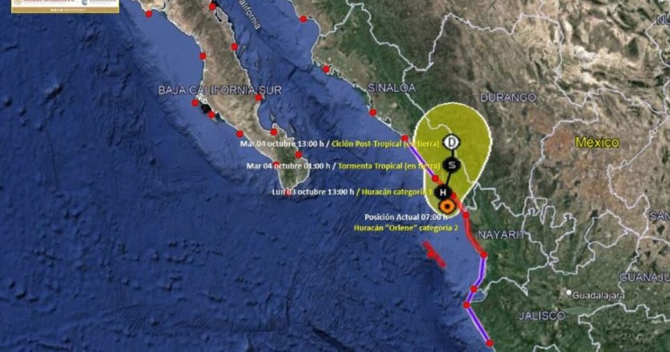 Habrá lluvias intensas en Nayarit y Sinaloa