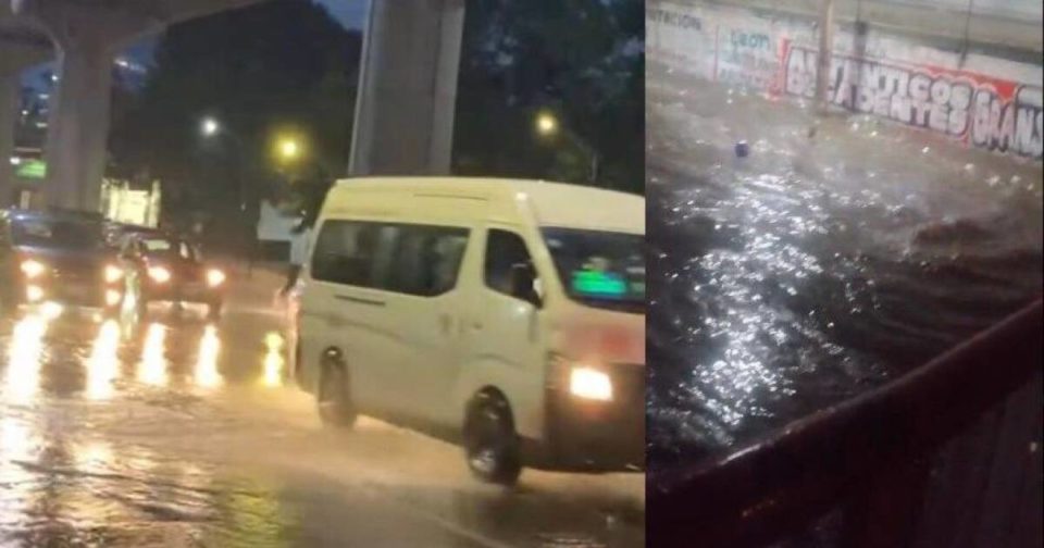 Reportan severas inundaciones en Edomex; suspenden L2 de Mexibus