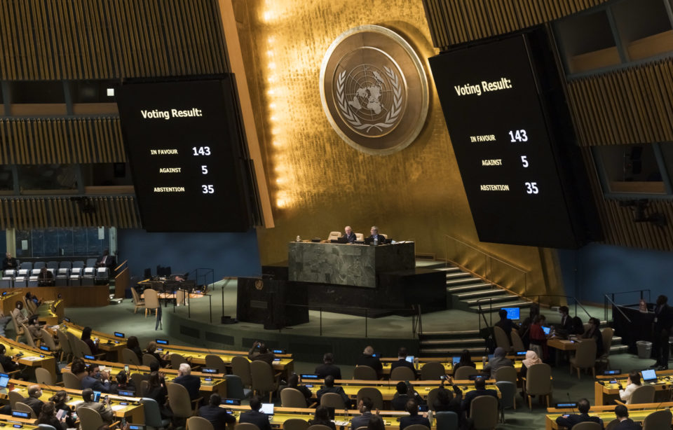 ONU condena con mayoría contundente las anexiones rusas en Ucrania
