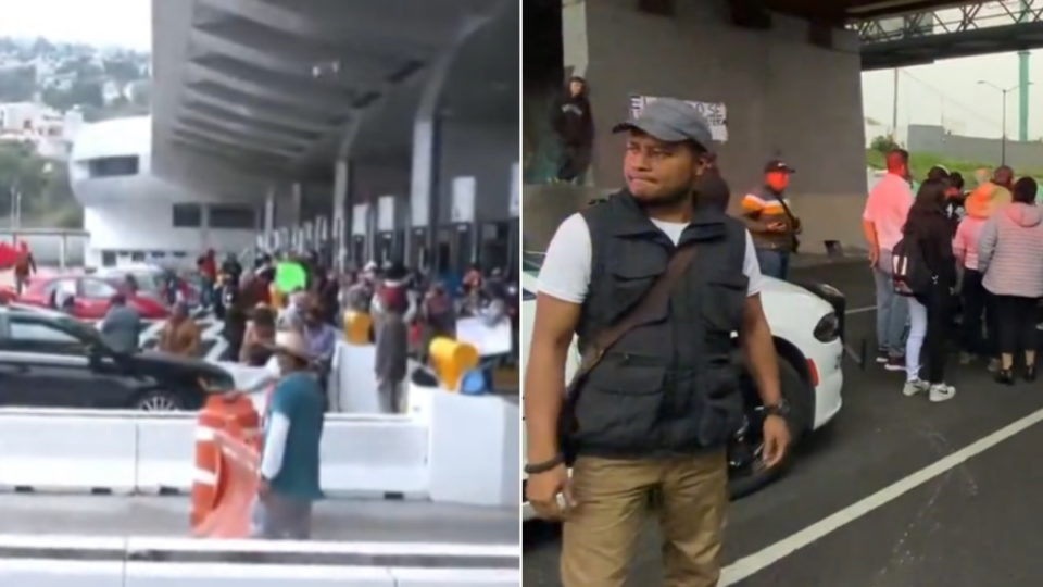 Bloqueos en la autopista Mexico-Cuernavaca en fin de puente