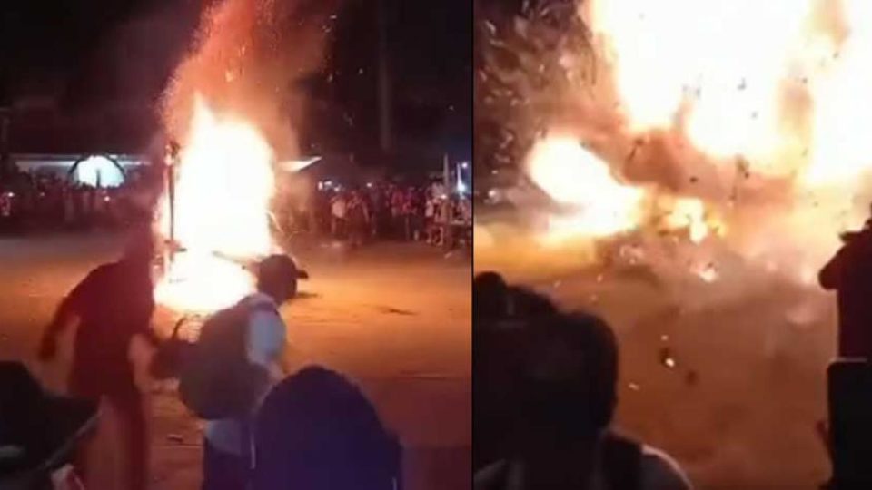 Explosión en festividad de Tehuetlán, Hidalgo, deja al menos 13 lesionados