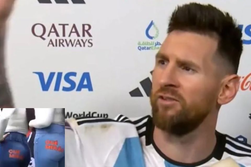 "Qué miras bobo": Crean jeans inspirados en Messi para combatir el acoso callejero