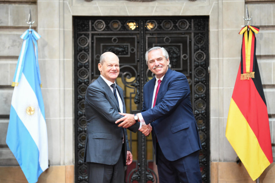 Alberto Fernández y Olaf Scholz coinciden en concretar "pronto" el acuerdo UE-Mercosur
