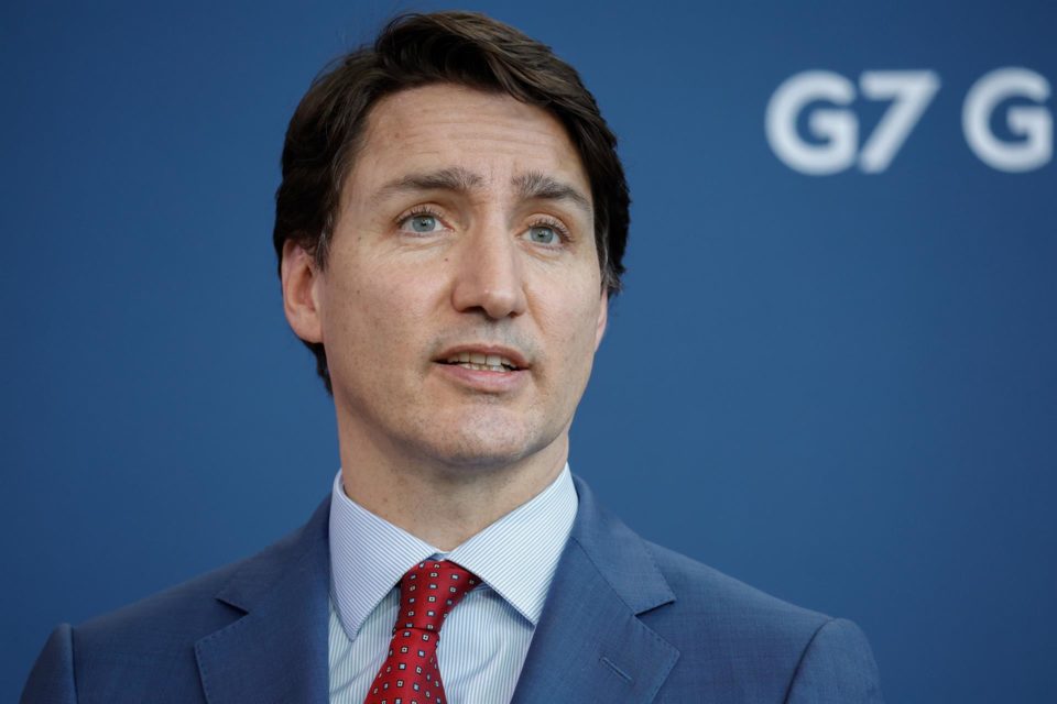 Recepción al primer ministro de Canadá, Justin Trudeau