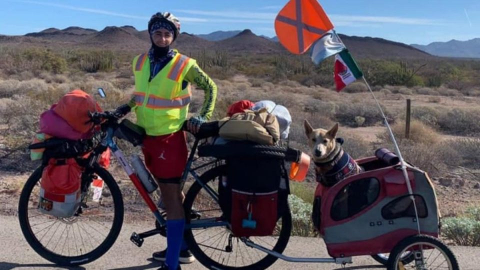 ¡Qué mala suerte! Ciclista argentino viaja por el mundo y le roban su bicicleta en Mexicali