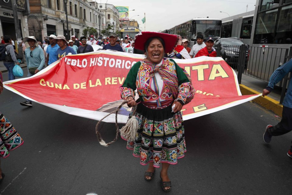 Manifestantes vuelven a recorrer las calles de Lima en contra de Boluarte