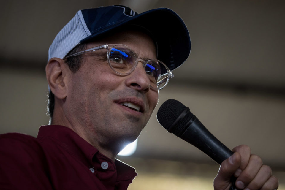 Capriles lanza su candidatura para primarias presidenciales de 2024 en Venezuela