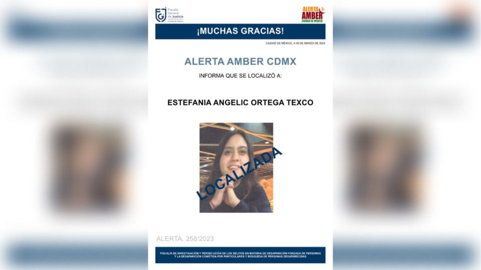 Localizan a Estefanía Angelic desaparecida en CDMX