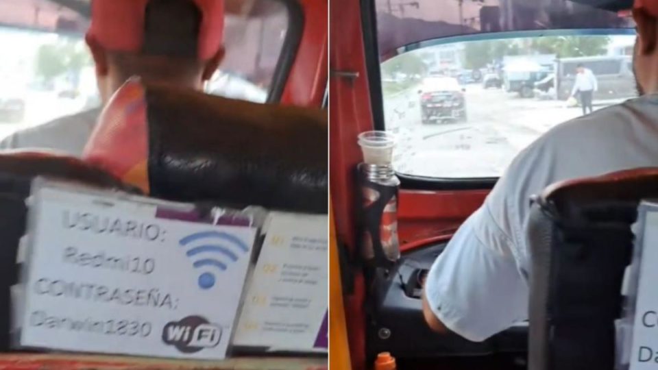 Mototaxi ofrece WiFi gratis y se vuelve viral (VIDEO)