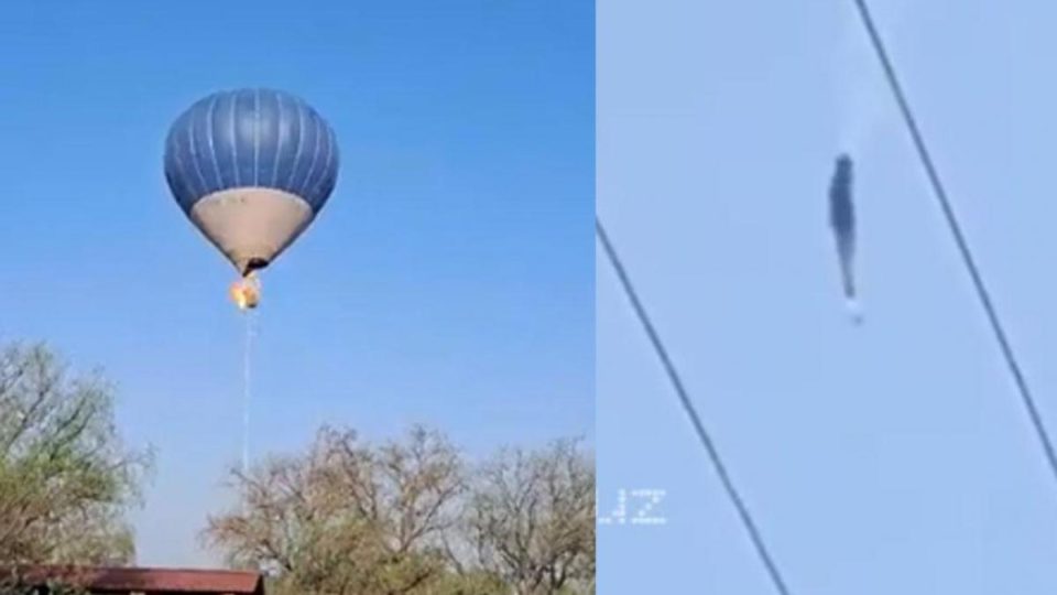 VIDEO. Globo aerostático se incendia en zona turística de Teotihuacán; deja dos muertos y una herida