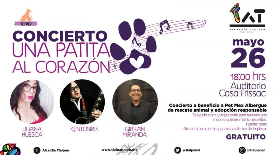 ¿Amante de los perritos? Asiste al concierto 'Una patita al corazón' de la alcaldía Tlalpan